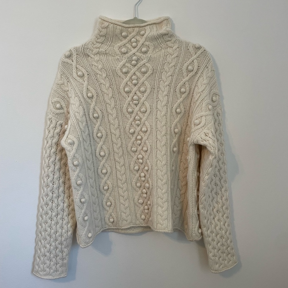 Theory Mixed Knit Turtleneck Sweater